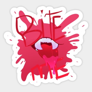 Bite me Sticker